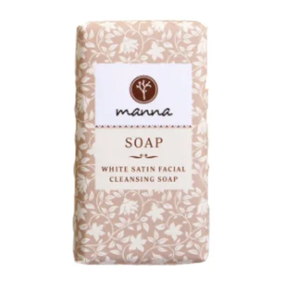 Manna Kosmetyki Naturalne White Satin Facial Cleansing Soap (Mydło do twarzy w kostce)