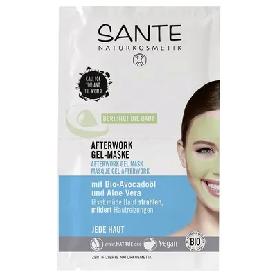 Sante Naturkosmetik Afterwork Gel-Maske (Maseczka żelowa do twarzy)