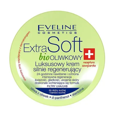 Eveline Cosmetics Extra Soft, Luksusowy krem silnie regenerujący do skóry suchej i bardzo suchej `Bio oliwkowy`