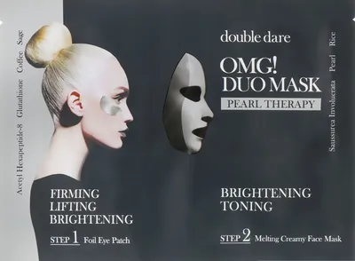 Double Dare OMG! Duo Mask Pearl Therapy (Maska + płatki pod oczy)