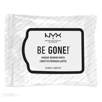 NYX Professional Makeup Be Gone! Makeup Remover Wipes (Chusteczki do demakijażu)
