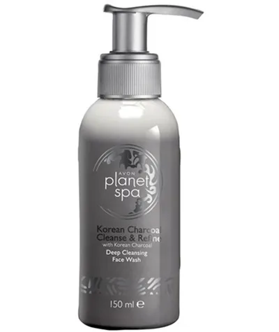 Avon Planet Spa, Korean Charcoal Cleanse & Refine Deep Cleansing Face Wash with Korean Charcoal (Intensywnie oczyszczający płyn do mycia twarzy z aktywnym węglem)