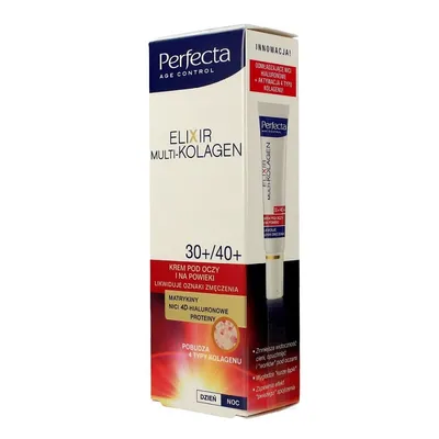 Perfecta Eliksir Multi-Kolagen, Krem pod oczy i na powieki 30+/40+