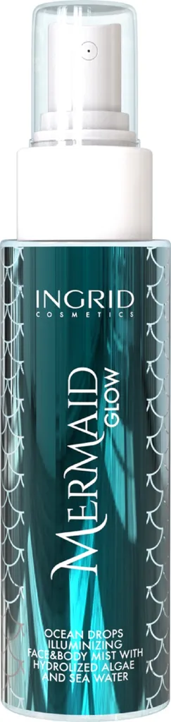 Ingrid Cosmetics Mermaid Glow, Ocean Drops Illuminizing Face & Body Mist (Mgiełka rozświetlająca do twarzy i ciała)