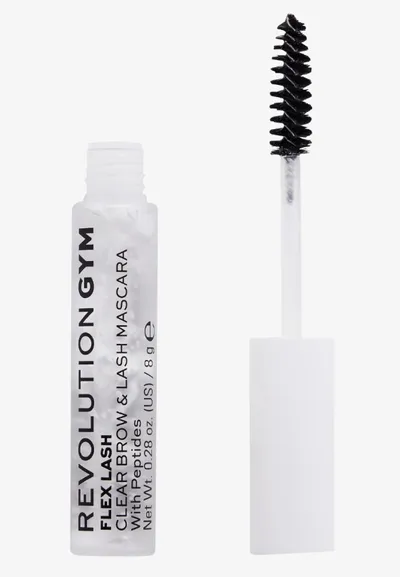Revolution Skincare GYM, Flex Lash Clear Brow & Lash Mascara with Peptides (Bezbarwny tusz do brwi i rzęs z peptydami)