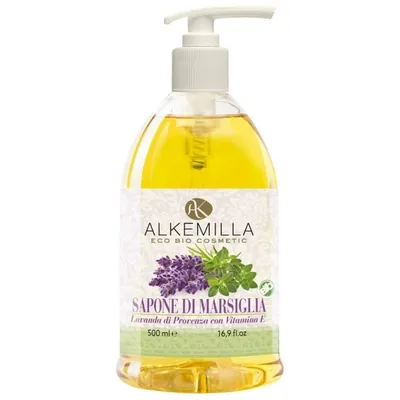 Alkemilla Eco Bio Cosmetics Sapone di Marsiglia con Lavanda di Provenza e Vitamina E (Mydło marsylskie w płynie `Prowansalska lawenda i witamina E`)