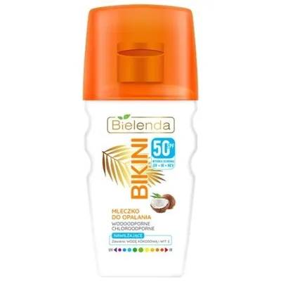 Bielenda Bikini, Mleczko do opalania SPF 50 wodoodporne i chloroodporne