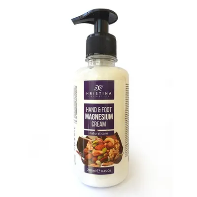Hristina Hand & Foot Magnesium Cream (Naturalny krem do rąk i nóg z magnezem i olejem)