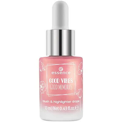 Essence Good Vibes Good Memories, Blush & Highliter Drops (Róż i rozświetlacz w kroplach)