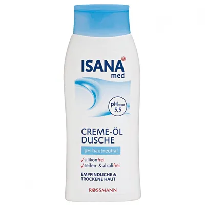 Isana Med, Creme - Ol Dusche (Kremowy żel pod prysznic z leczniczymi olejami)