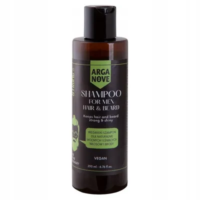 Arganove Mr. Strong, Shampoo for Men Hair & Beard (Szampon do brody i włosów dla mężczyzn)