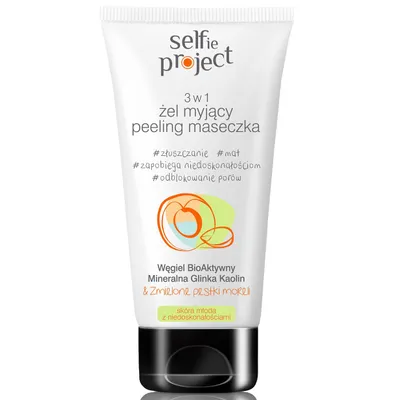 Selfie Project 3w1 żel myjący + peeling + maseczka