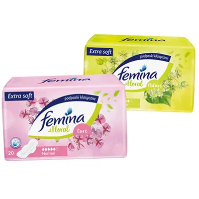 Femina Floral Care, Podpaski klasyczne Normal