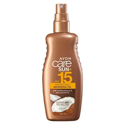 Avon Care, Sun+ Protecting Bronzing Oil SPF15 (Olejek przyspieszający opalanie SPF15)