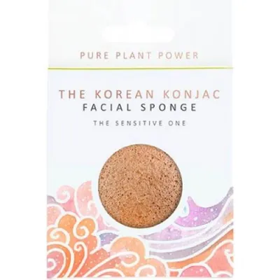 Konjac Sponge Company Premium The Elements, Gąbka Konjac do cery wrażliwej `Powietrze z różową glinką i rumiankiem`