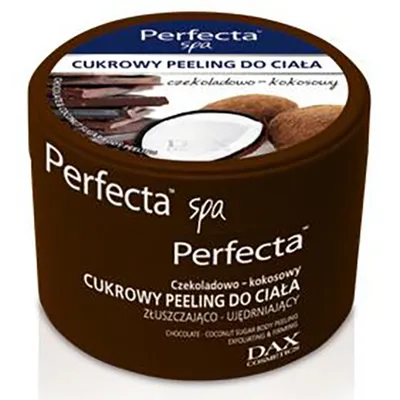 Perfecta Spa, Cukrowy peeling do ciała złuszczająco - ujędrniający czekoladowo - kokosowy