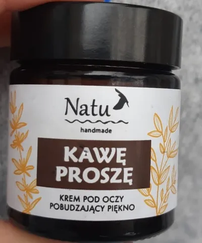 Natu Handmade Krem pod oczy pobudzający piękno `Kawę proszę`