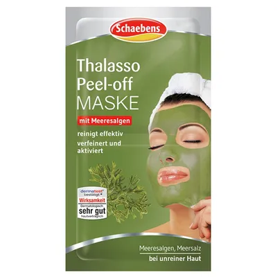 Schaebens Thalasso Peel- off Maske mit Meeresalgen (Maseczka do twarzy z wodorostami)