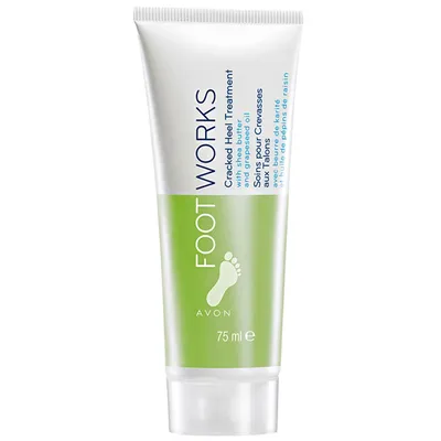 Avon Foot Works, Cracked Heel Treatment (Regenerujący krem na spękane pięty z mocznikiem i kwasami AHA)