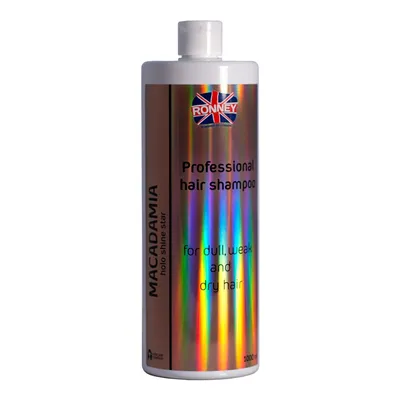 Ronney HoLo Shine Star, Macadamia Shampoo (Szampon wzmacniający do włosów suchych i osłabionych)