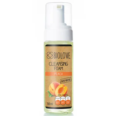 Biolove Peach, Cleansing Foam (Pianka do mycia twarzy `Brzoskwinia`)