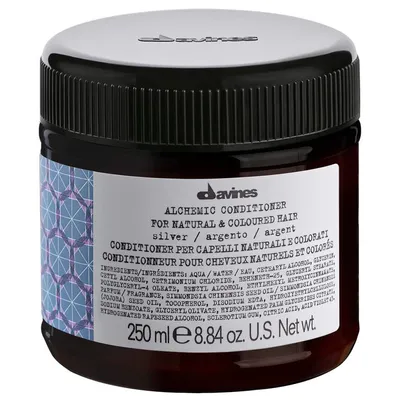 Davines Alchemic Silver (Odżywka do pielęgnacji włosów jasnych, platynowych włosów blond, rozjaśnianych lub siwych)