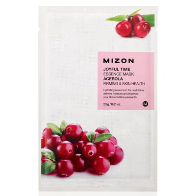 Mizon Joyful Time, Essence Mask Acerola Firming & Skin Health (Maska odżywcza w płachcie)