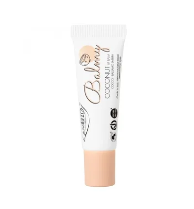 puroBIO cosmetics Balmy Lip Balm Coconut (Kremowy balsam do ust `Kokos`)