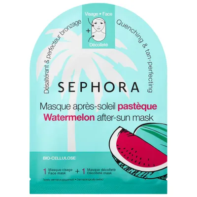 Sephora Collection, Watermelon After-sun Mask (Arbuzowa maseczka po opalaniu 2 w 1 do twarzy i na dekolt)
