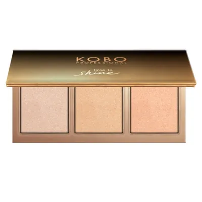 Kobo Professional Time To Shine, Highlighter Palette (Paleta 3 rozświetlaczy)