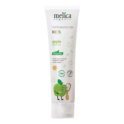Melica Organic, Toothpaste for Kids Apple (Pasta do zębów dla dzieci `Jabłko`)