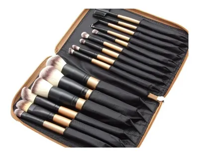 Sunshade Minerals Zestaw 15 profesjonalnych pędzli do makijażu