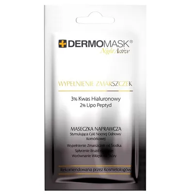L'biotica Dermomask Night Active, Maseczka naprawcza `Wypełnienie zmarszczek`