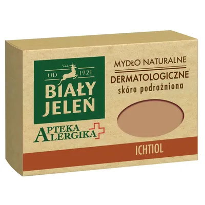 Biały Jeleń Apteka Alergika, Dermatologiczne mydło naturalne 'Ichtiol'