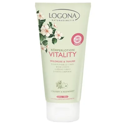 Logona Korperlotion Vitality Wildrose & Traube (Balsam do ciała `Dzika róża i winogrono`)