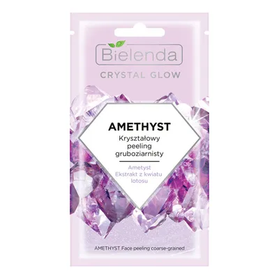 Bielenda Crystal Glow Amethyst, Kryształowy peeling gruboziarnisty