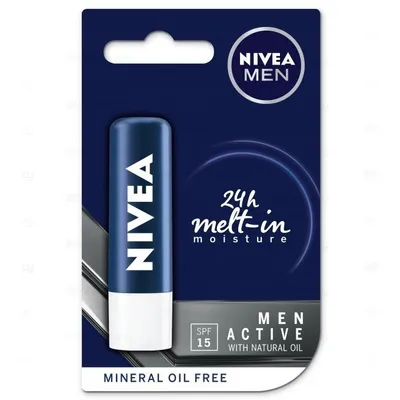 Nivea Men, Active for Men 24h Melt-in Moisture, Pomadka pielęgnująca dla mężczyzn