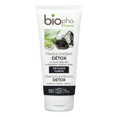 BIOpha Organic Masque Purifiant Detox (Naturalna maska ​​węglowa do twarzy)