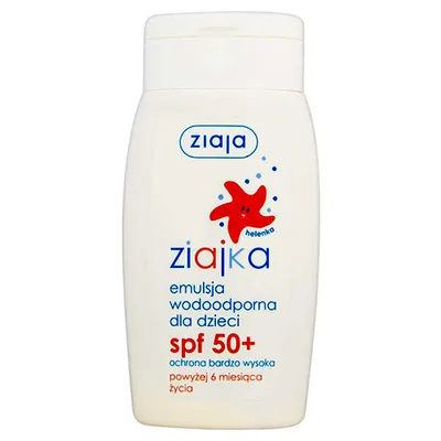 Ziaja Ziajka, Emulsja wodoodporna dla dzieci SPF 50+ (nowa wersja)