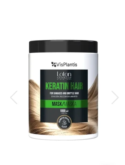 Vis Plantis Loton Professional, Keratin Hair, Mask for Damaged and Brittle Hair (Maska do włosów zniszczonych i łamliwych)