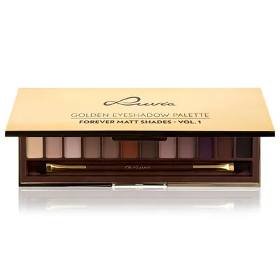 Luvia Cosmetics Golden Forever Matt Shades Vol.1 Eyeshadow Palette (Paleta 12 cieni do powiek)