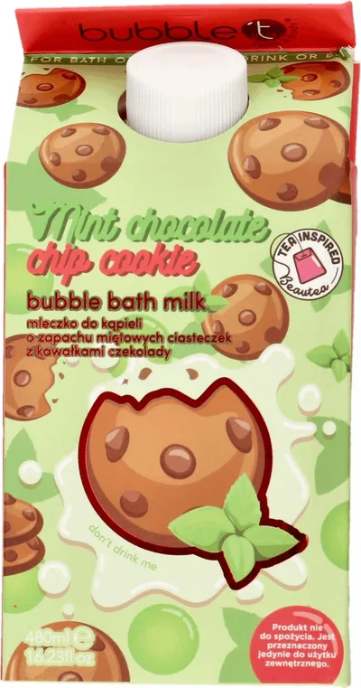 Bubble T Cosmetics Mint Chocolate Chip Cookie Bubble Bath Milk (Mleczko do kąpieli o zapachu miętowych ciasteczek)
