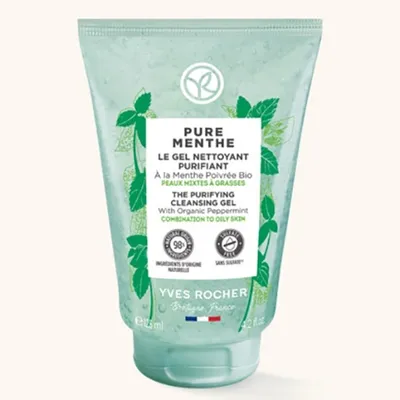 Yves Rocher Pure Menthe, Le Gel Nettoyant Purifiant (Żel oczyszczający do mycia twarzy)