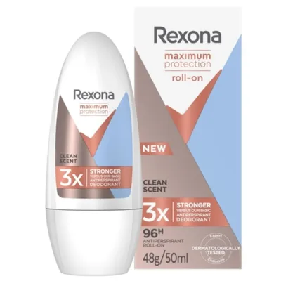 Rexona Maximum Protection, Roll-on Clean Scent (Antyperspirant w kulce)