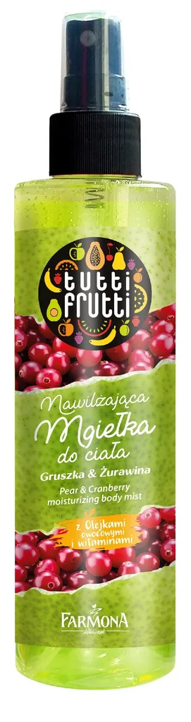 Tutti Frutti Nawilżająca mgiełka do ciała `Gruszka i żurawina`