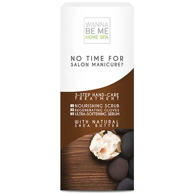 Wanna Be Me Home SPA No Time for Salon Manicure?, 3 - Step Hand - Care Treatment (3-stopniowa kuracja pielęgnująca dłonie z masłem shea)