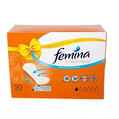 Femina Classic Fresh, Wkładki higieniczne zapachowe