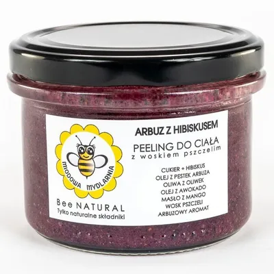 Miodowa Mydlarnia Peeling do ciała `Arbuz z hibiskusem`