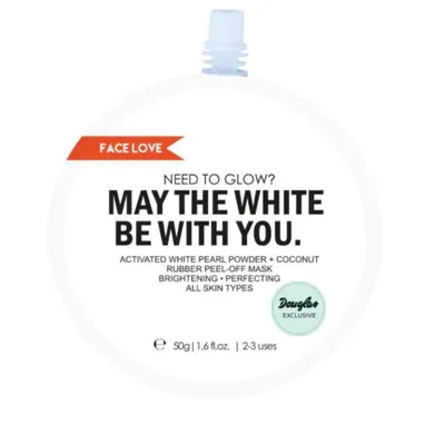 Face Love Need to Glow? May The White Be With You Rubber Peel-off Mask (Maska peel-off)