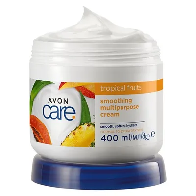 Avon Tropical Fruits Smoothing Multipurpose Cream (Tropikalne owoce, Wygładzający krem do twarzy, rąk i całego ciała)